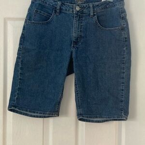 Lee Dark Blue Jean Shorts Jorts for women